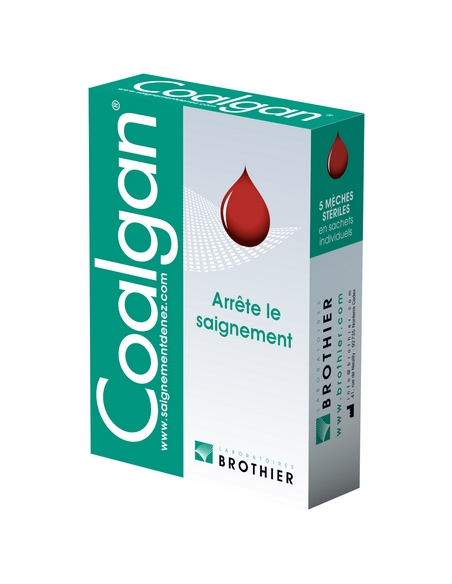 Coalgan, 5 mèches stériles en sachet individuel