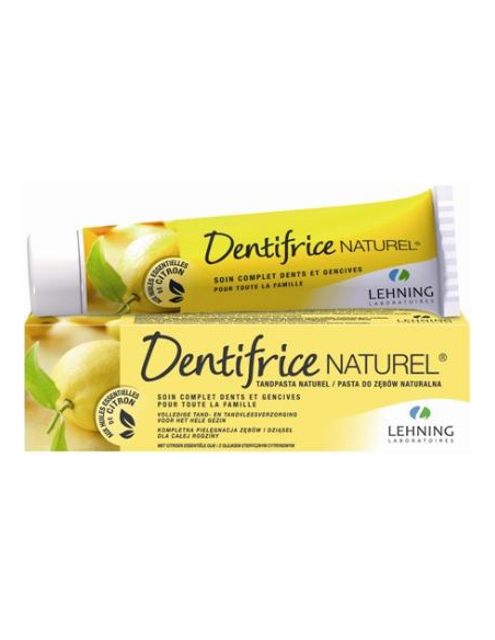 Dentifrice Naturel, Soin complet Dents & Gencives, Citron, 80 g