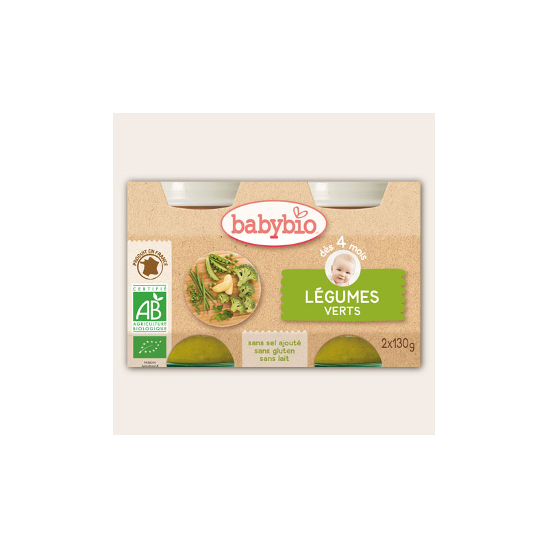 Petit pot de Légumes Verts, 2x130gr