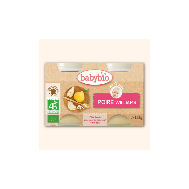 Petit Pot Fruits - Poire Williams, 2x130g