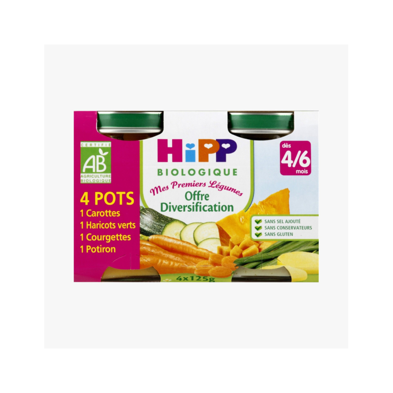 Offre Diversification Légumes - 4x125g