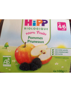 Purée Pommes Pruneaux - 4x100g