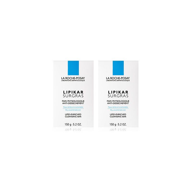 Lipikar Surgras - Pain Physiologique Anti-Dessèchement - 2x150g