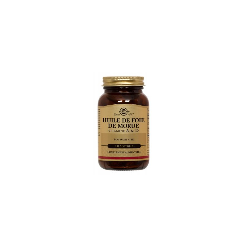 Solgar Huile De Foie De Morue, 100 Softgels