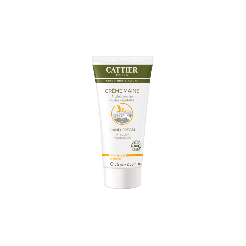 Crème Mains Sèches à l'argile blanche Bio - 75 ml