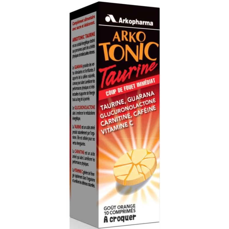 Arkotonic Taurine -10 comprimés à croquer