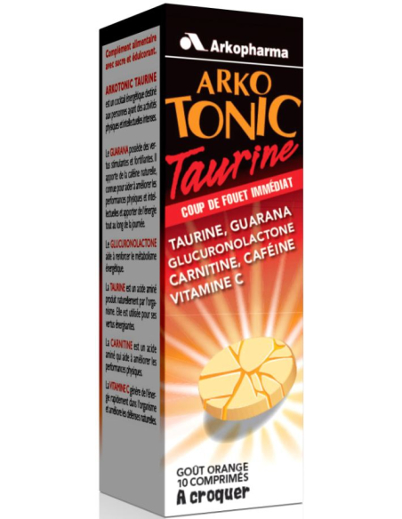 Arkotonic Taurine -10 comprimés à croquer