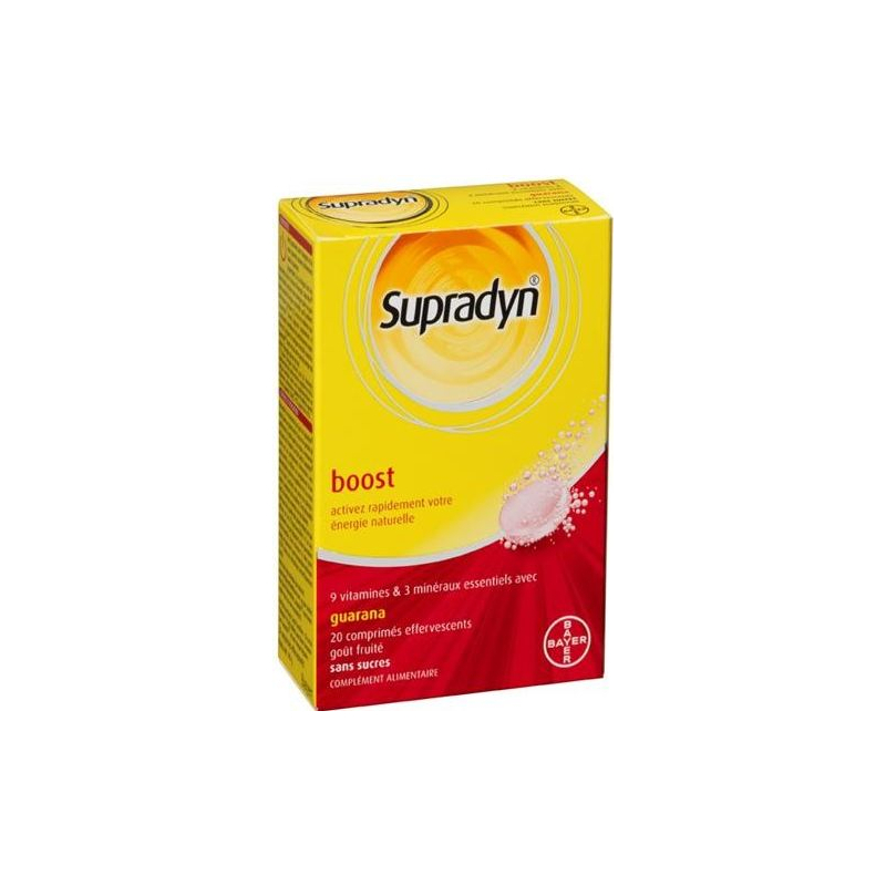 Supradyn Boost, 20 comprimés effervescents