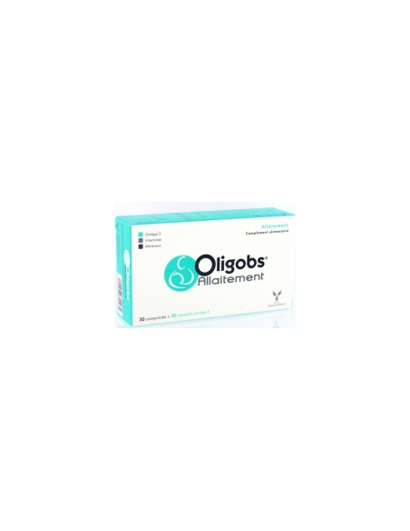 Oligobs Allaitement, 30 comprimés + 30 capsules d'oméga 3