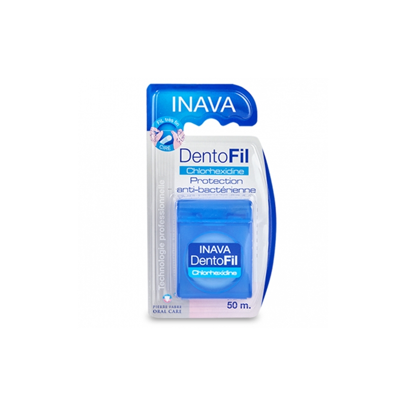 INAVA Dentofil Chlorhexidine Ciré très fin - 50m