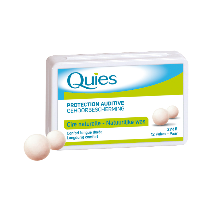 Protection Auditive en Cire Naturelle - 12 paires