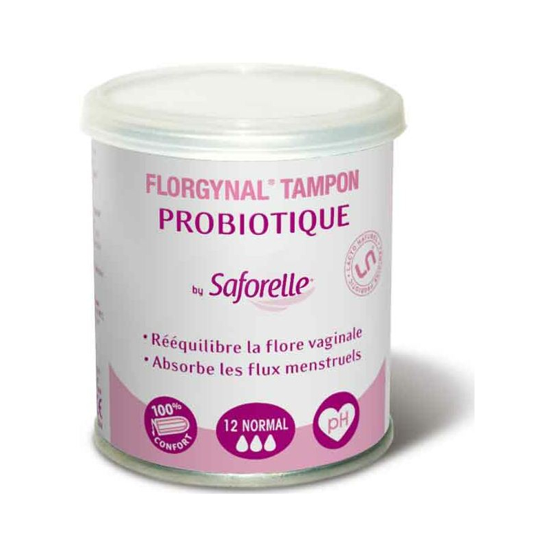 Florgynal Tampon Probiotique Normal, 12 unités