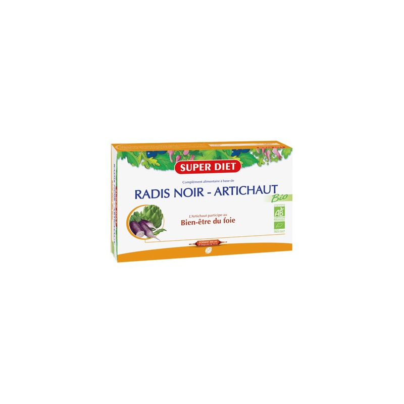 Radis Noir - Artichaut Bio - 20 ampoules