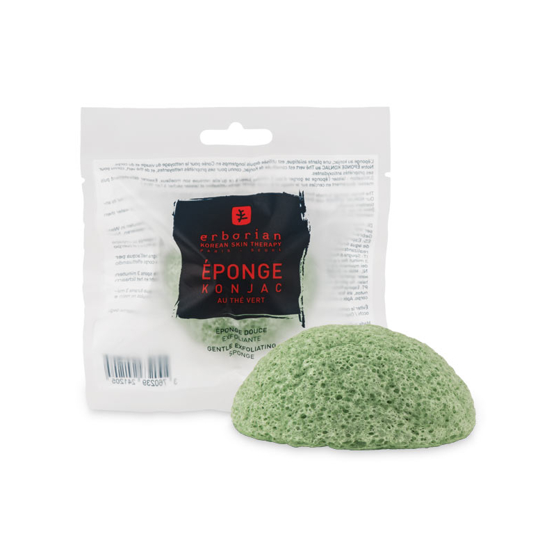 Eponge Konjac au thé vert