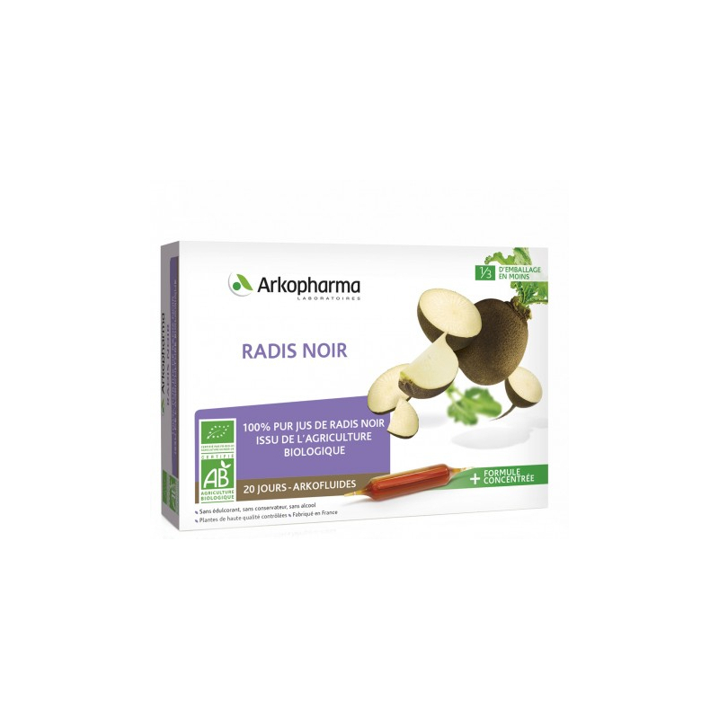 Arkofluide Radis Noir - 20 ampoules