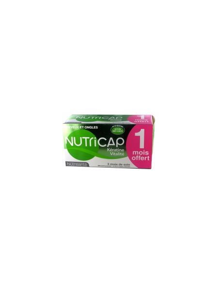 Nutricap - Kératine Vitalité - Cheveux, 90 capsules