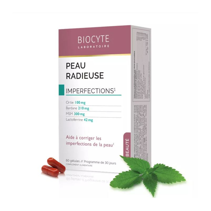 BIOCYTE Peau radieuse® Peau saine - 60 gélules