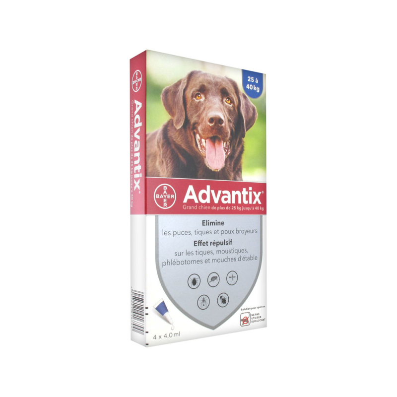 Advantix Grand Chien 25-40kg, 4 pipettes