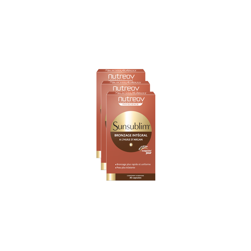 SUNSUBLIM Bronzage Intégral Tripack, 3x30 capsules