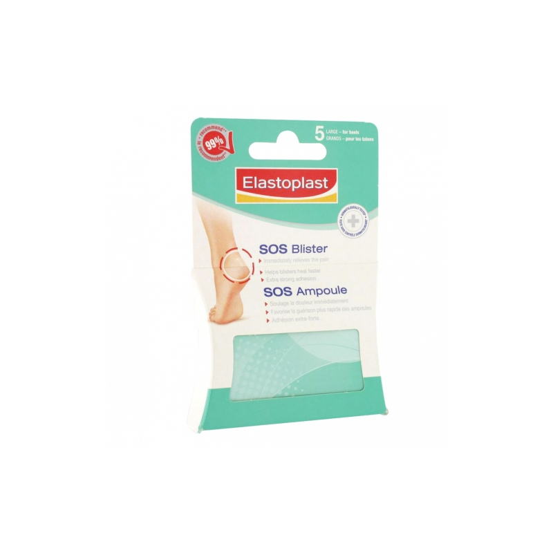 ELASTOPLAST Pansement Ampoule Orteil Grande Taille + boite pratique  - 5 pansements