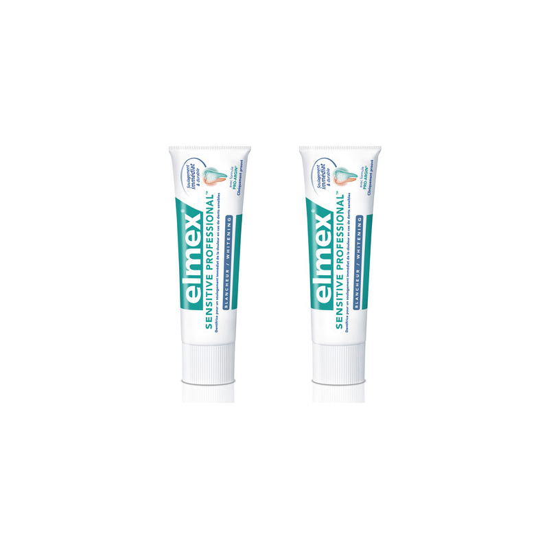 Dentifrice Elmex SENSITIVE PROFESSIONAL Blancheur - 2x75ml