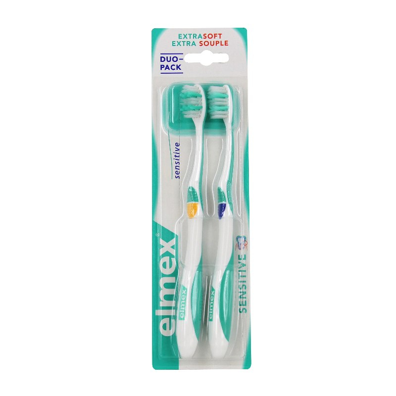 Brosse à dents Elmex  Duo Pack sensitive Souple - 2 unités