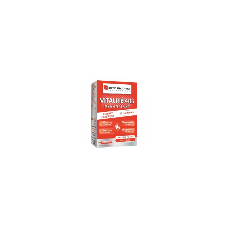 Vitalité 4G Dynamisant - 20 Ampoules