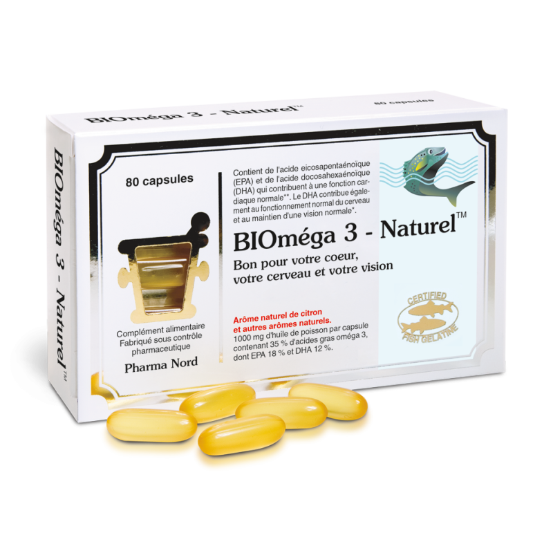 BIOméga 3 – Naturel - 80 capsules