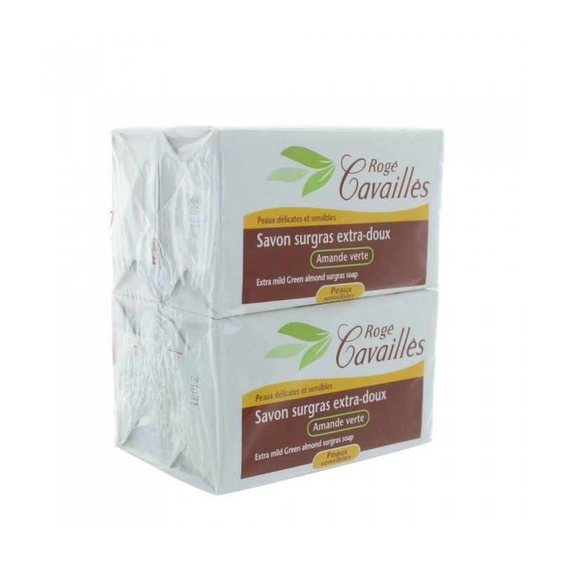 Rogé Cavaillès Savon Amande verte Extra-Doux - 4x250g