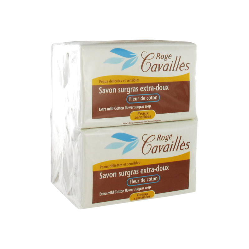 Rogé Cavaillès Savon Fleur Coton Extra-Doux - 4x250g