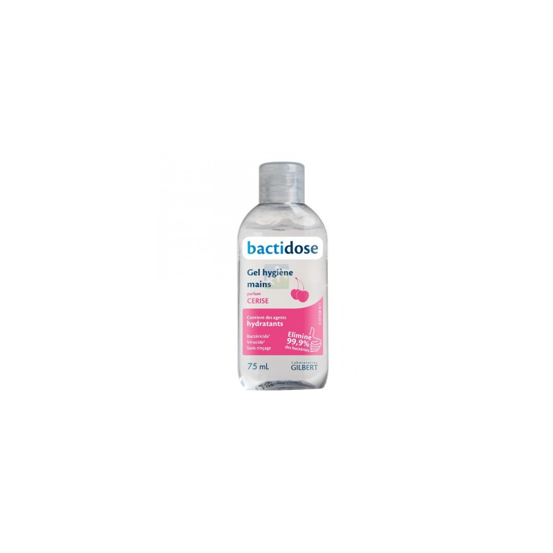 Gilbert Bactidose Gel Hydroalcoolique Cerise - 75ml