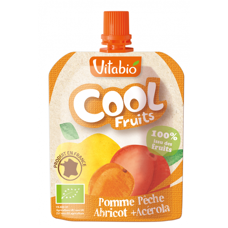 Cool Fruits Pomme Pêche Abricot - 90g