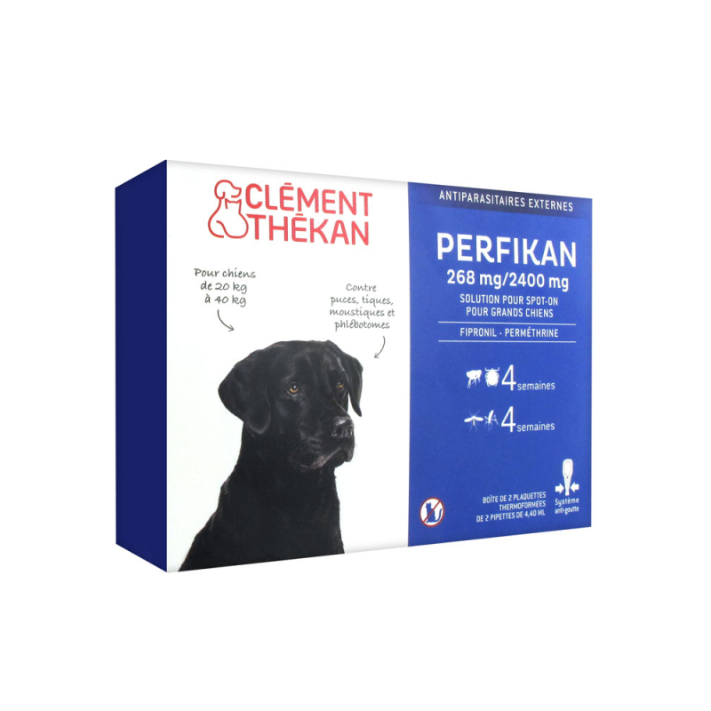 Clément Thékan Perfikan Chien de 20 à 40kg - 4 x 4.4ml