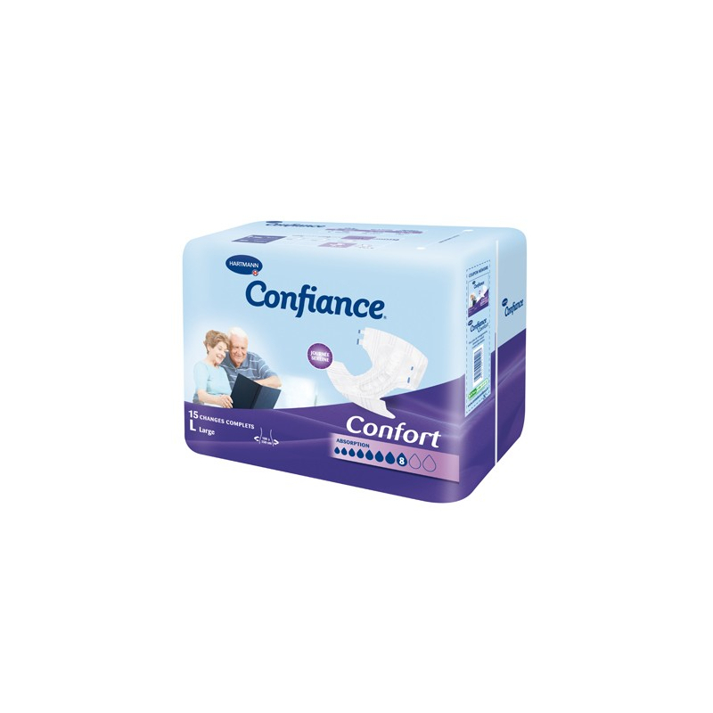 Confiance® Confort Absorption 8 G taille 3 Large - 15 pièces