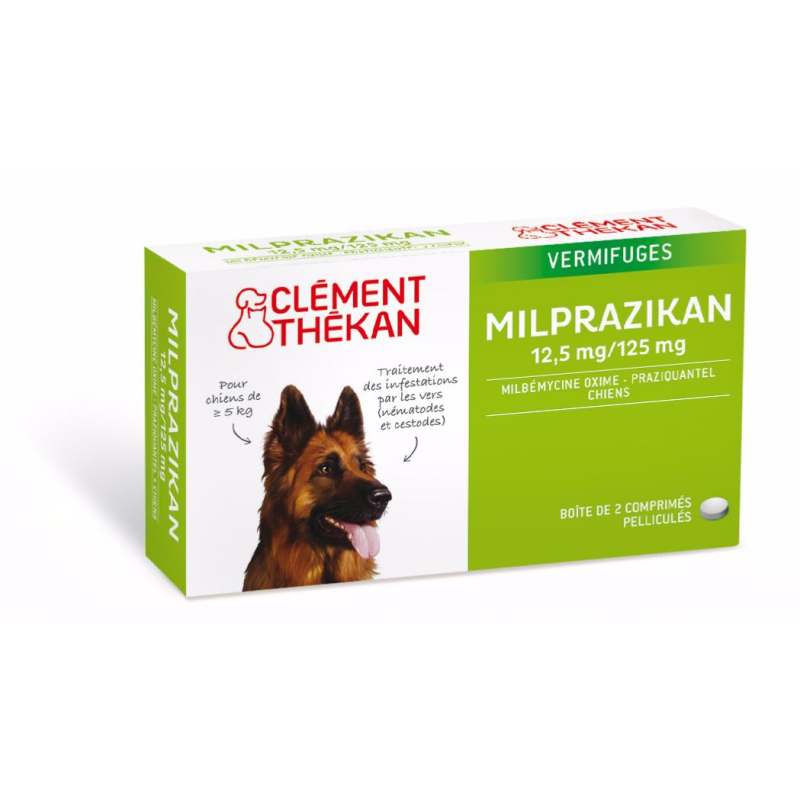 CLÉMENT THEKAN Milprazikan Chien 12.5MG - 2 comprimés