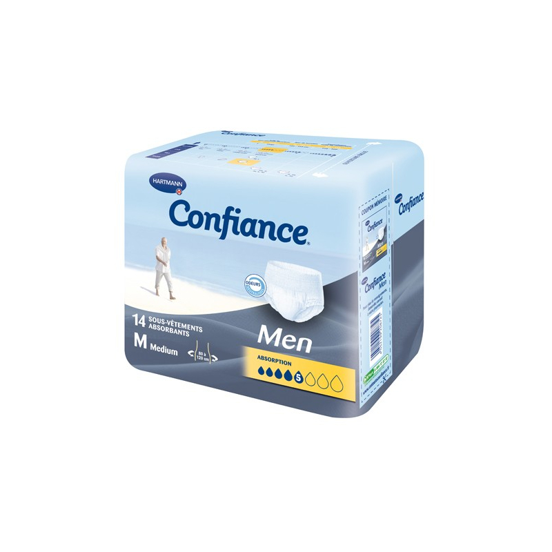 Confiance® Men 3 gouttes - 14 pièces