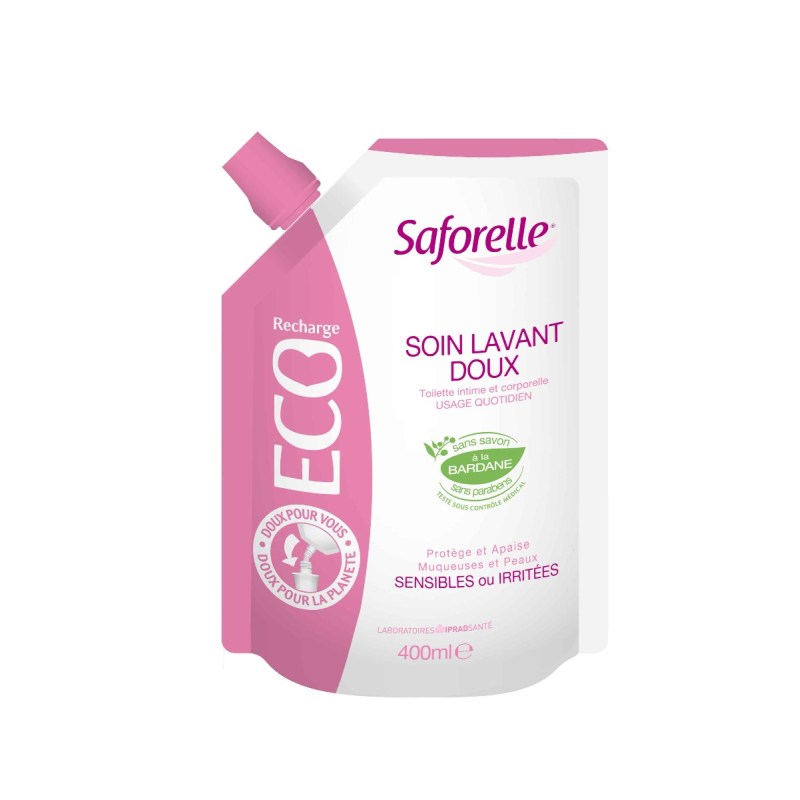 Soin Lavant Doux Saforelle Eco-Recharge - 400ml