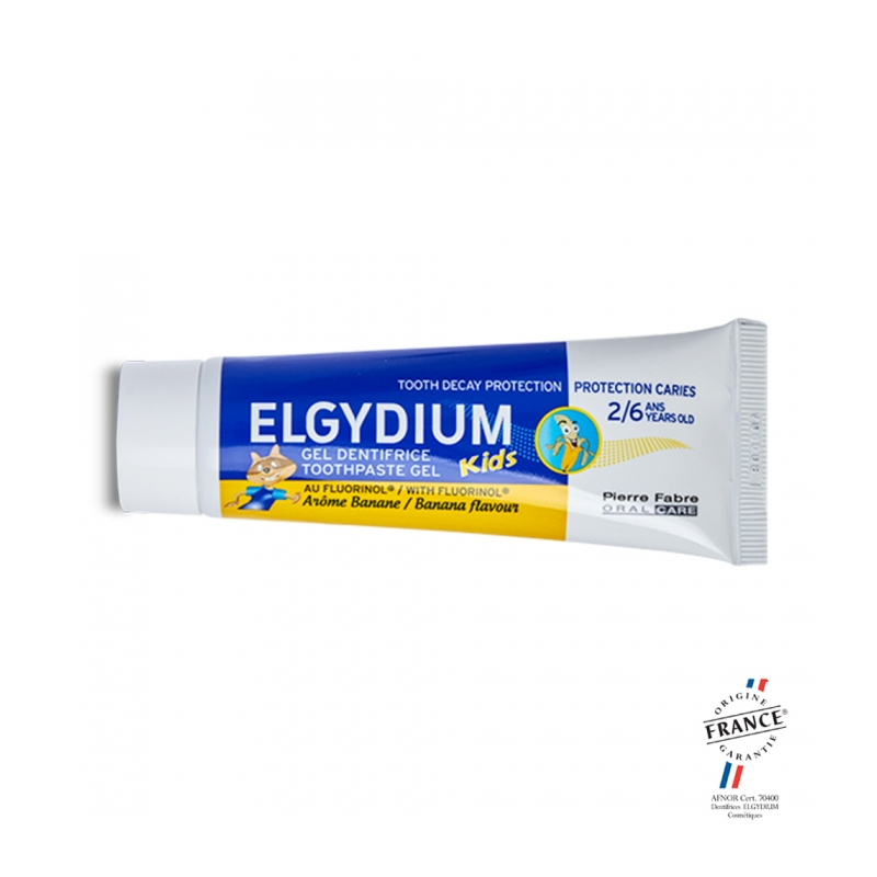 ELGYDIUM Dentifrice KIDS 2-6ans Banane - 50ml