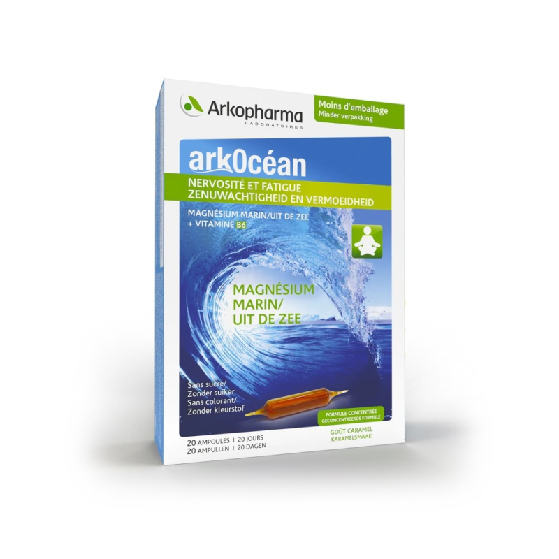 ARKOCÉAN® Magnésium Marin - 2x20 ampoules