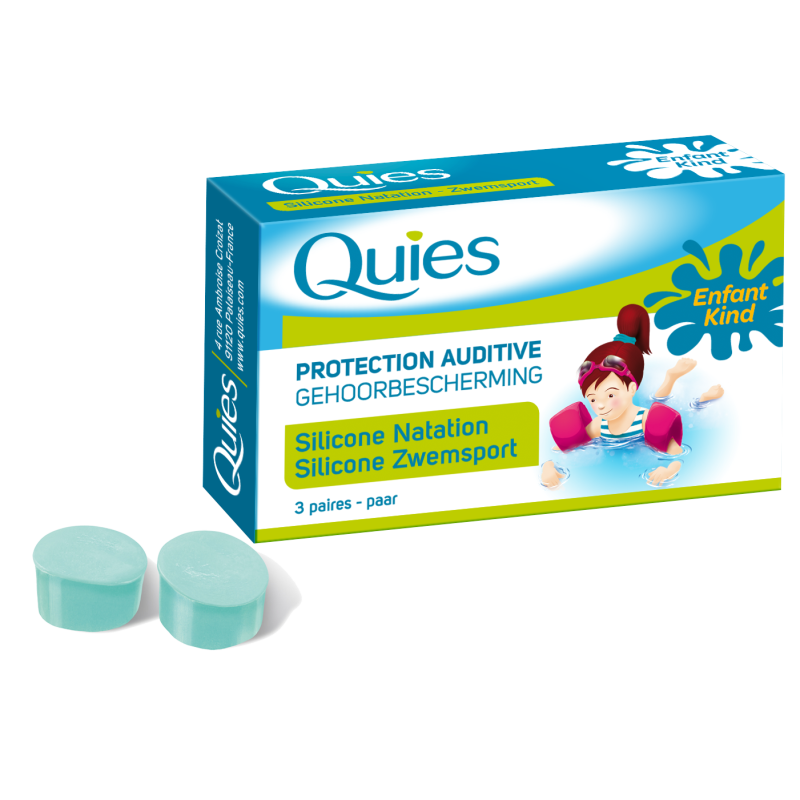 Protection Auditive en Silicone Spécial Baignade Enfants - 3 paires