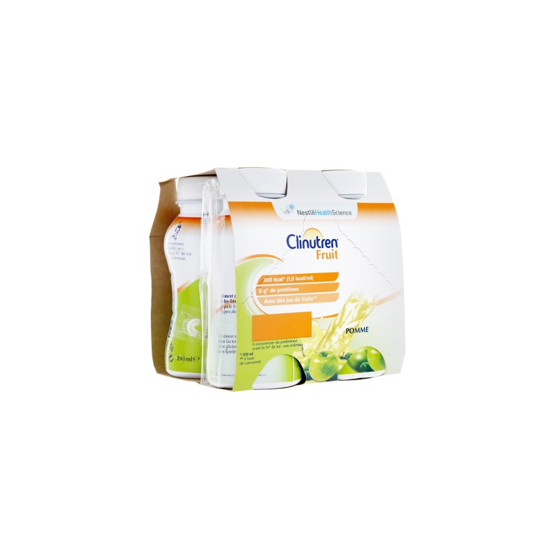 CLINUTREN® FRUIT Pomme - 4x200ml