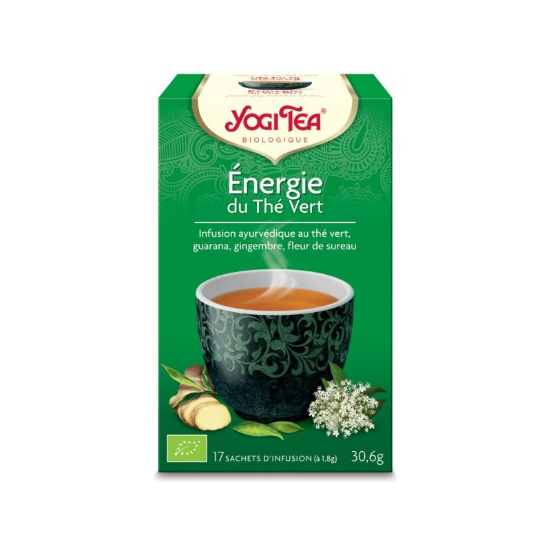 YOGI TEA Thé Vert Énergie du Thé Vert Bio 17 Sachets 1,8g