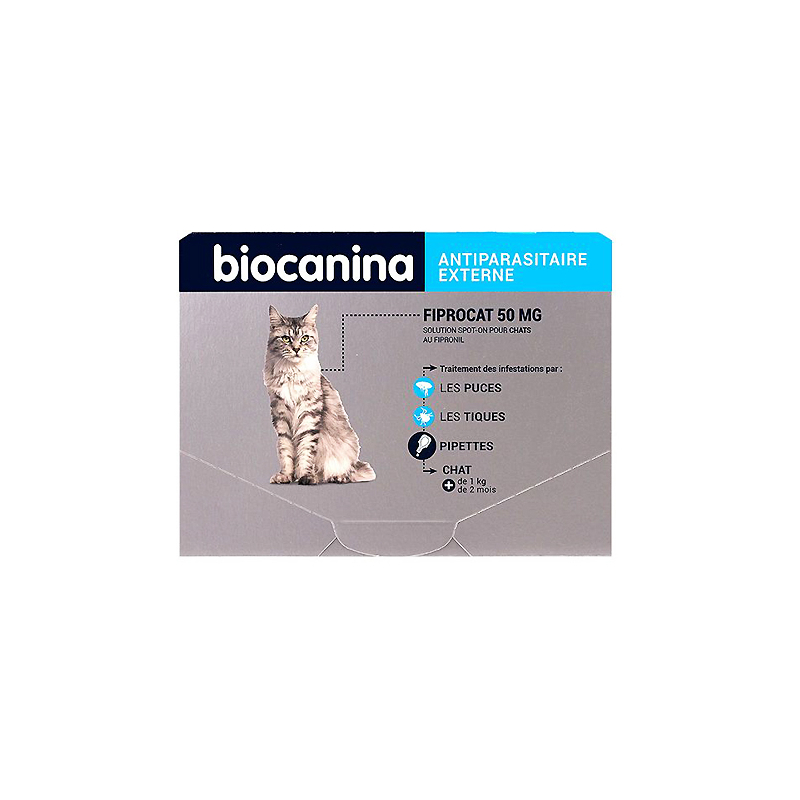 Biocanina FiproCat 50mg - 3 pipettes