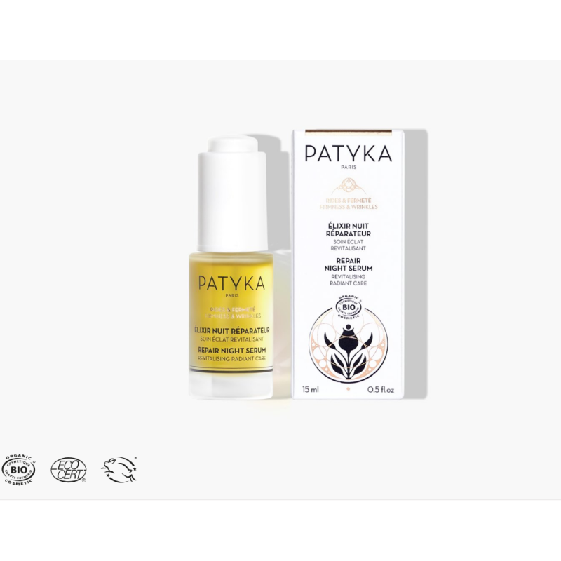 PATYKA  Rides & Fermeté Elixir Nuit Réparateur Bio - 15 ml 