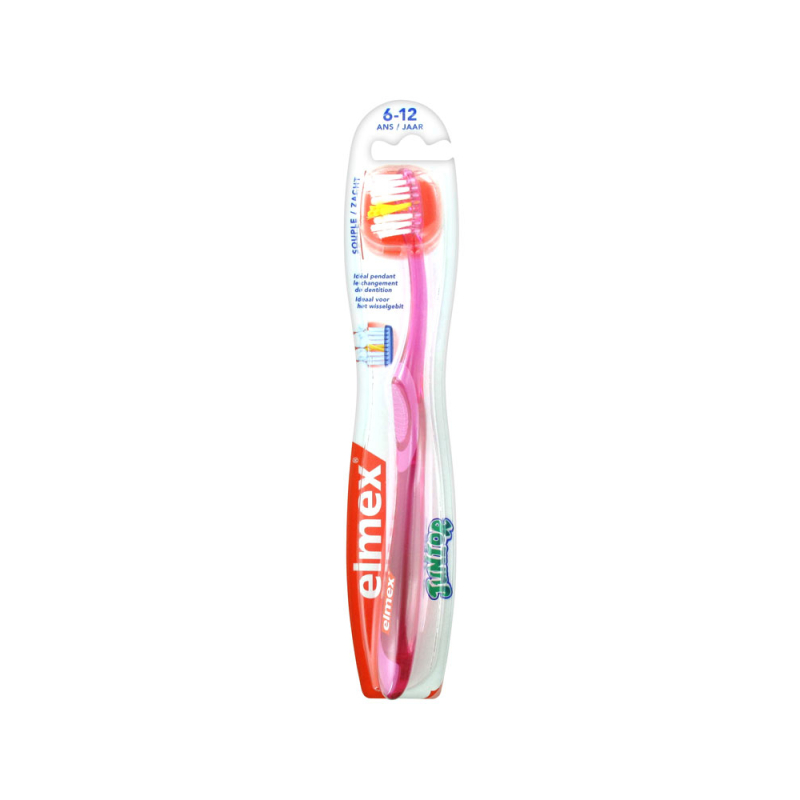 Elmex Brosse à Dents Souple Junior 6-12 Ans - Rose