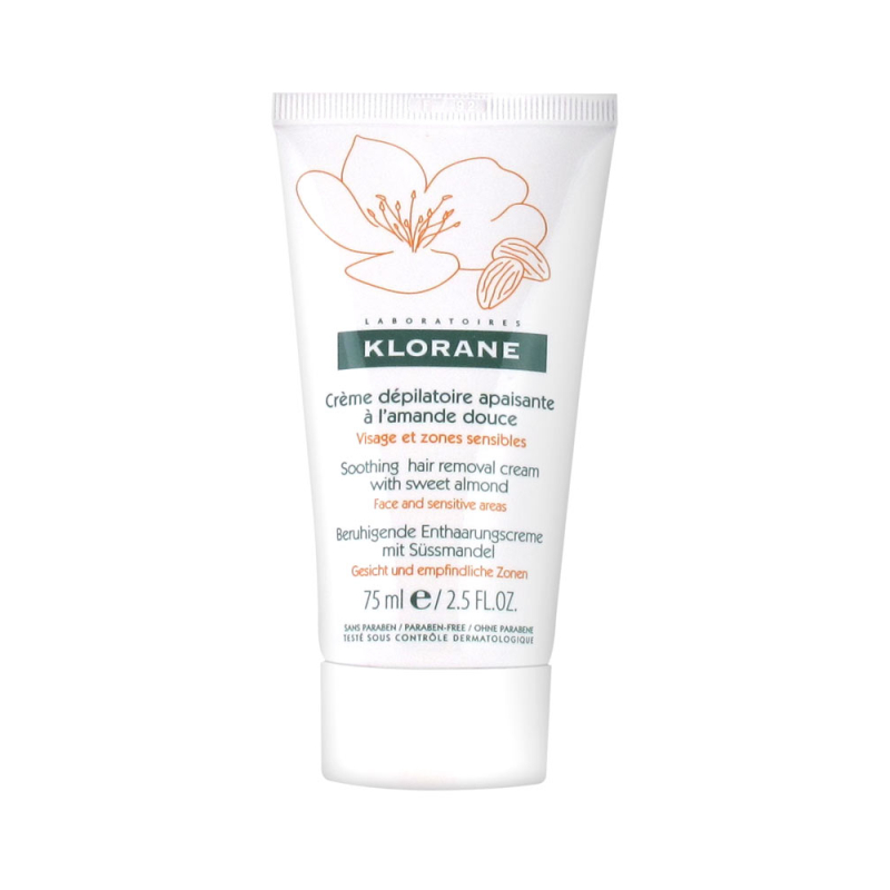 Klorane Crème Dépilatoire Apaisante à l'Amande Douce - 75 ml