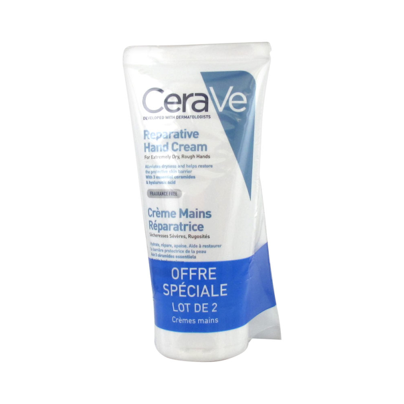 CeraVe Crème Mains Réparatrice - Lot de 2 x 50 ml