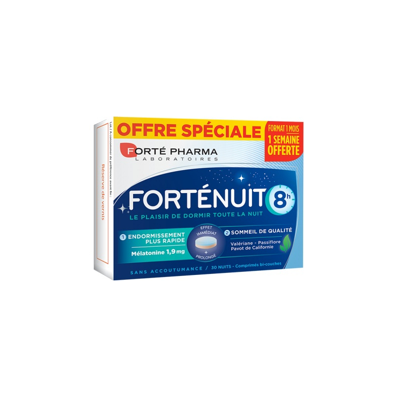 Forté Nuit 8h - 30 Comprimés