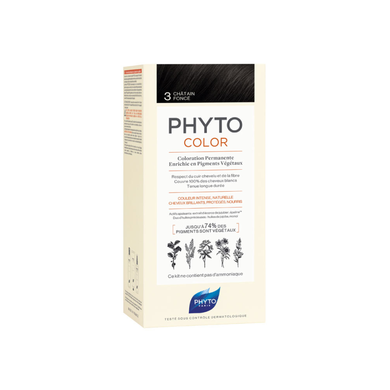 Phyto PhytoColor Coloration Permanente Coloration : 3 Châtain Foncé