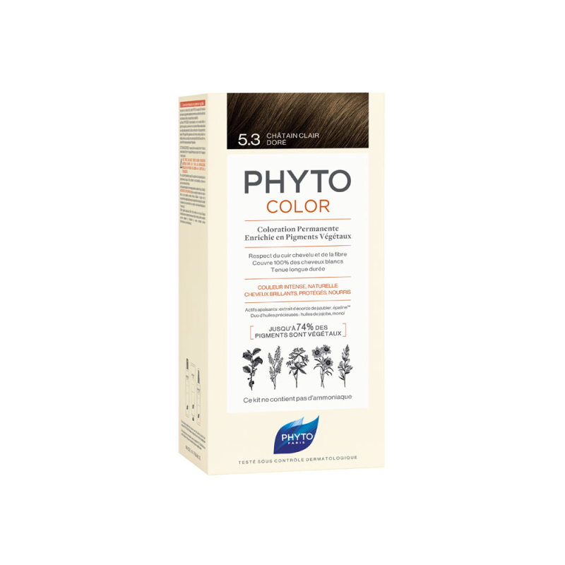 Phyto PhytoColor Coloration Permanente Coloration : 5.3 Châtain Clair Doré